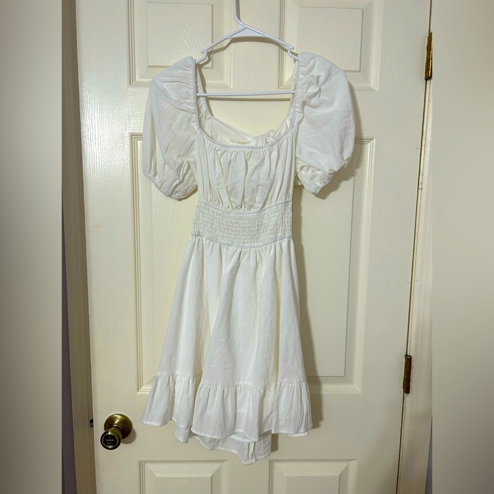 White Cottagecore Dress